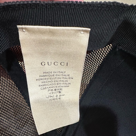 Gucci GG Leather Mesh Baseball Hat - Picture 5 of 8